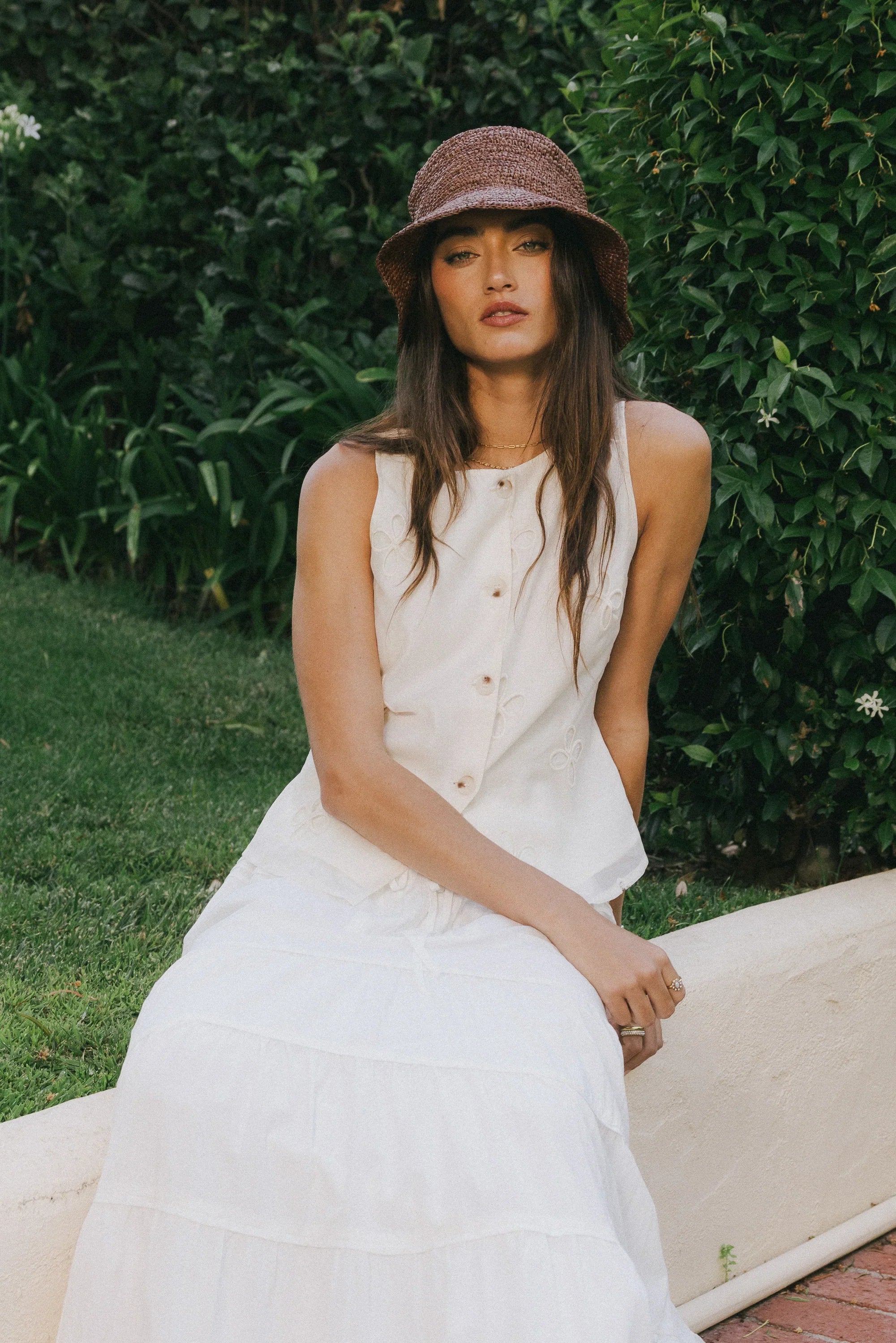 Andie Embroidered Button Up