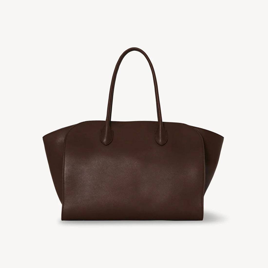 THE ROW Men's & Women's Marlo 14 Grained Leather Shopping Tote Solid Color Plain-Weave Leather Handbag Tote Bag Bags W1800L133BLANS #81731
