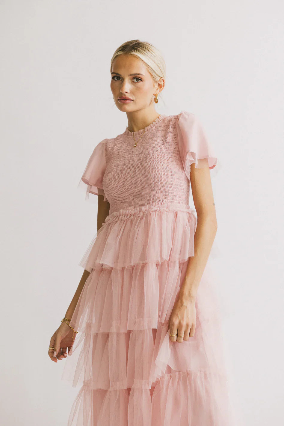 Marcella Ruffle Midi Dress