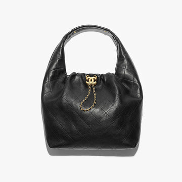 Chanel 26 Women's Large Hippie Bag Calfskin And Gold-tone Metal Bobo Haas Calfskin #332931