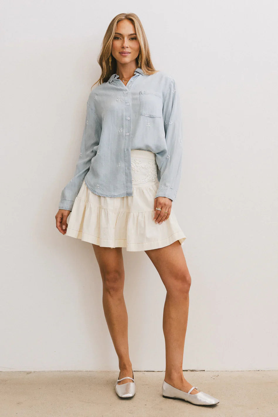 Cody Embroidered Button Up
