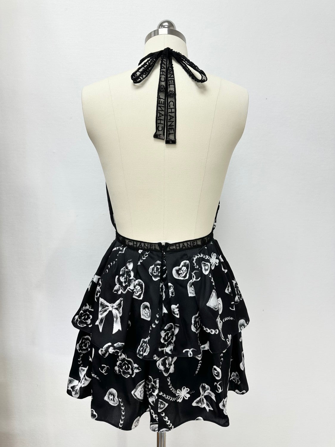 Chanel Women's Classic Summer Fashion Casual Printed Tie-waist Sleeveless Dress #78295