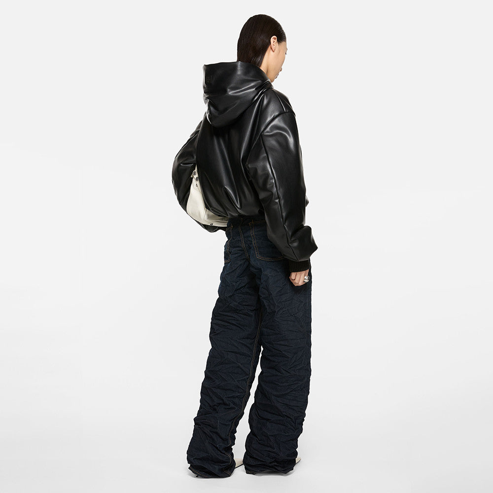 Acne Studios Hooded faux leather jacket #336625