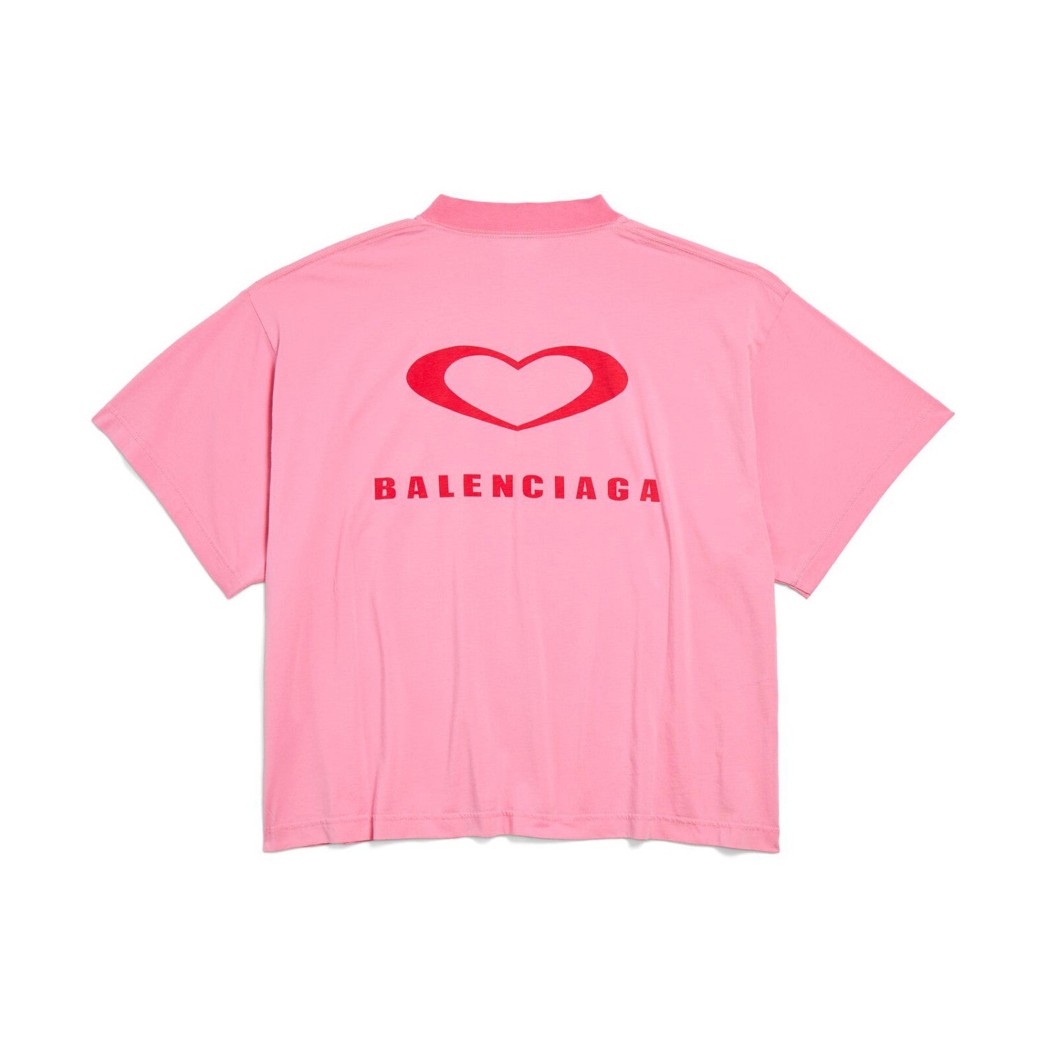 Balenciaga QIXI 25 CROPPED Women's Summer Fashion Casual Solid Color Embroidered Print Distressed Round Neck Short Sleeve Drop Shoulder Cropped T-Shirt Top #78286
