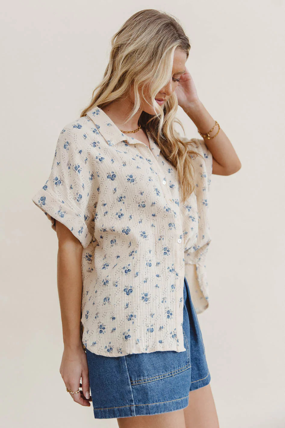 Nicoline Floral Button Up