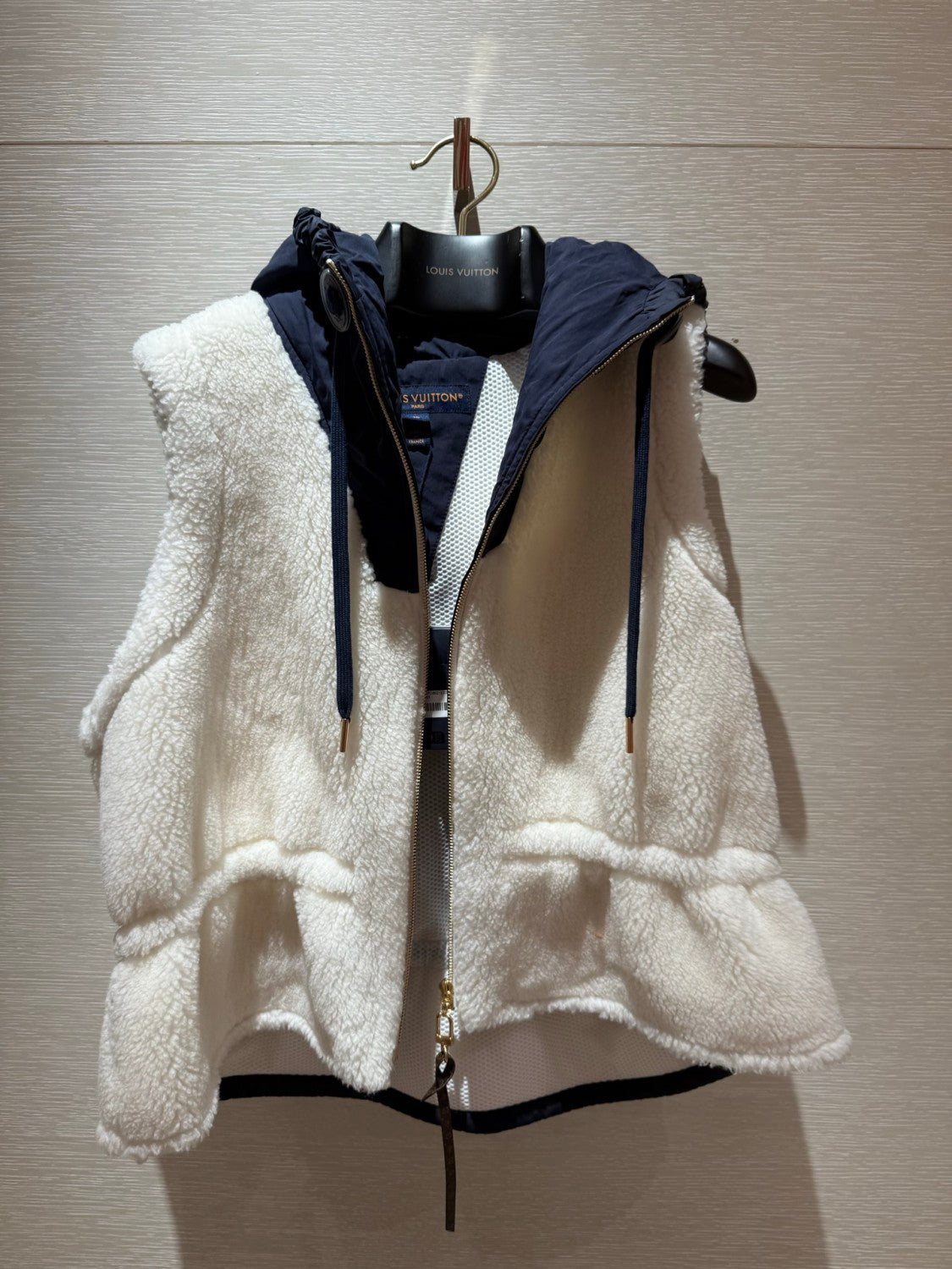 Louis Vuitton Ski Plush Hooded Vest #334345