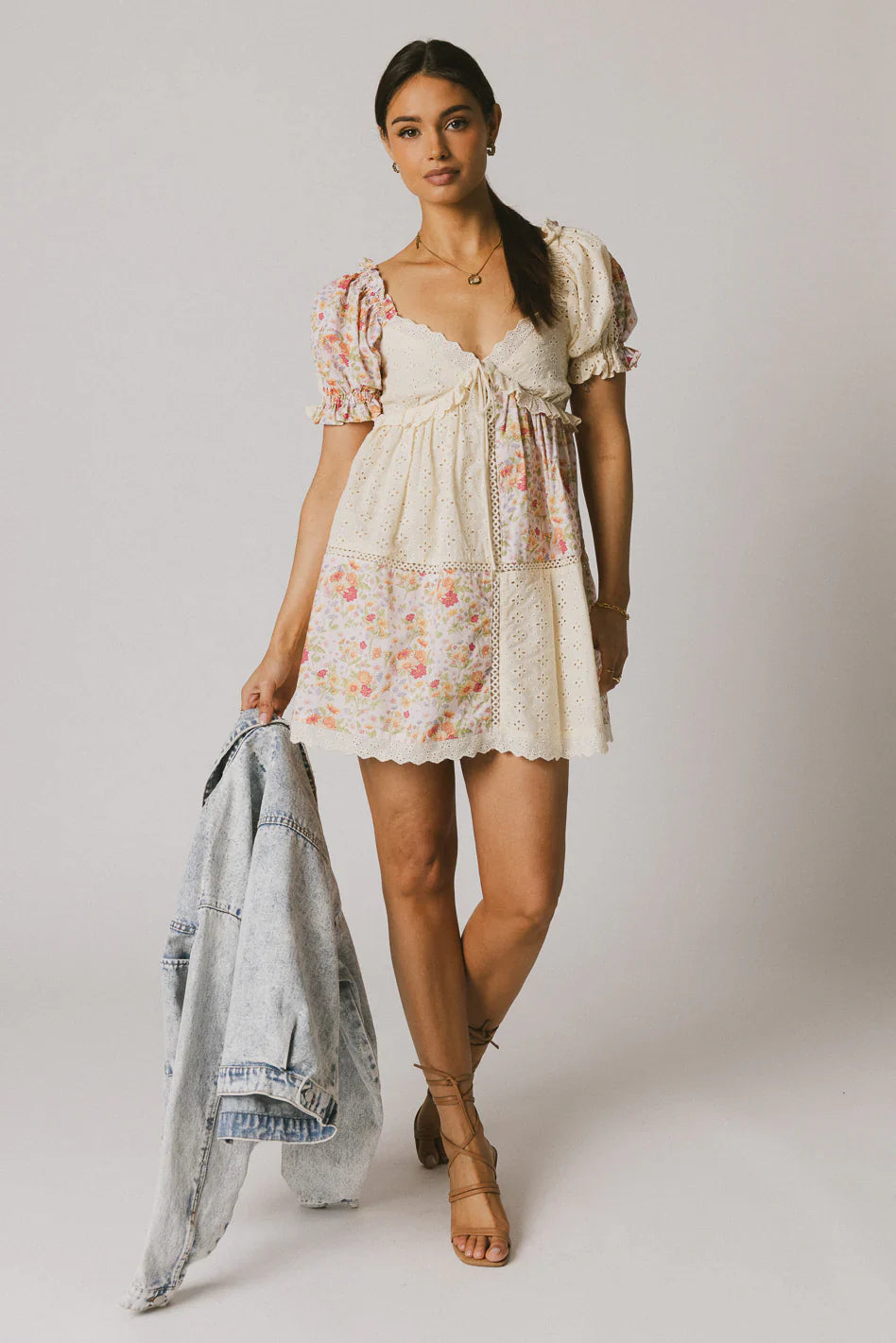 Devin Contrast Mini Dress
