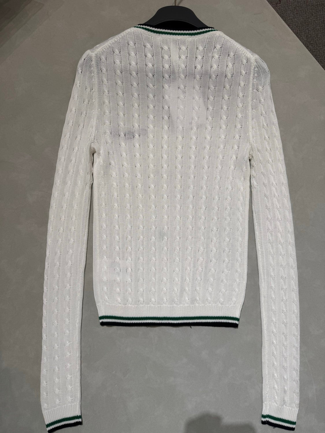 Dior Women's Fall And Winter Vibe Knit Sweater White Vintage Embroidery Knitted Sweater Fashion Casual Thin Sweater #81638