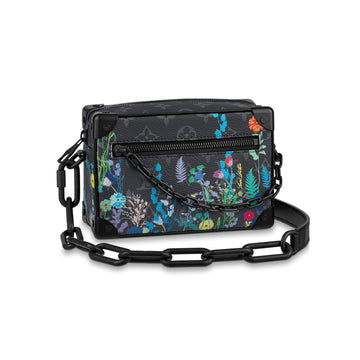 Louis Vuitton Mini SOFT TRUNK  Men's And Women's Classic Vintage Floral Print Zipper Clutch Bag Shoulder Bag  Chain Bag Crossbody Bag  Bags M69072 #79151