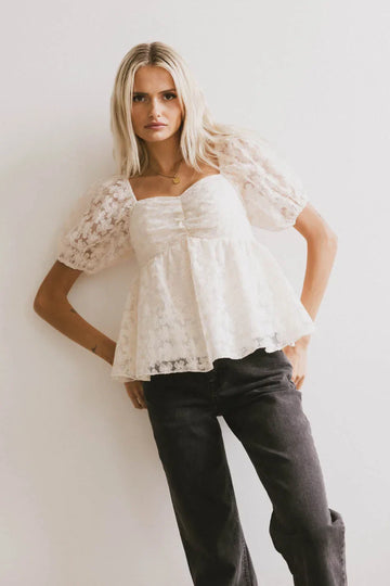 Baylinn Floral Peplum Top
