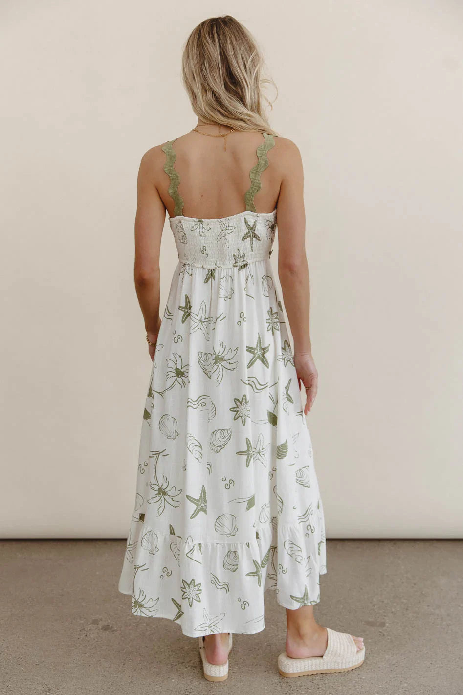 Lucy Sea Print Maxi Dress