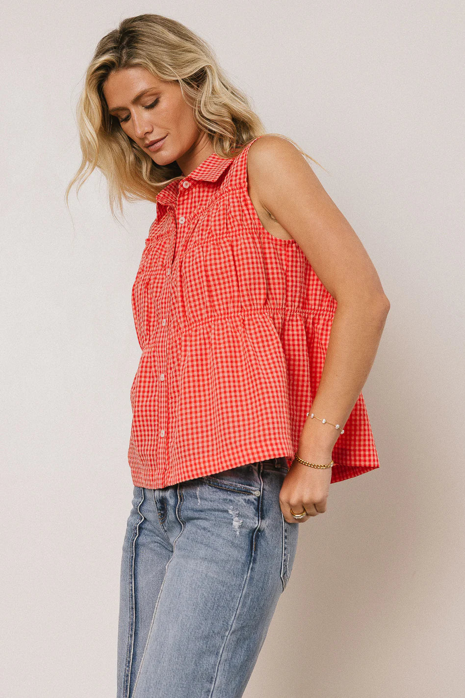 Lea Gingham Blouse