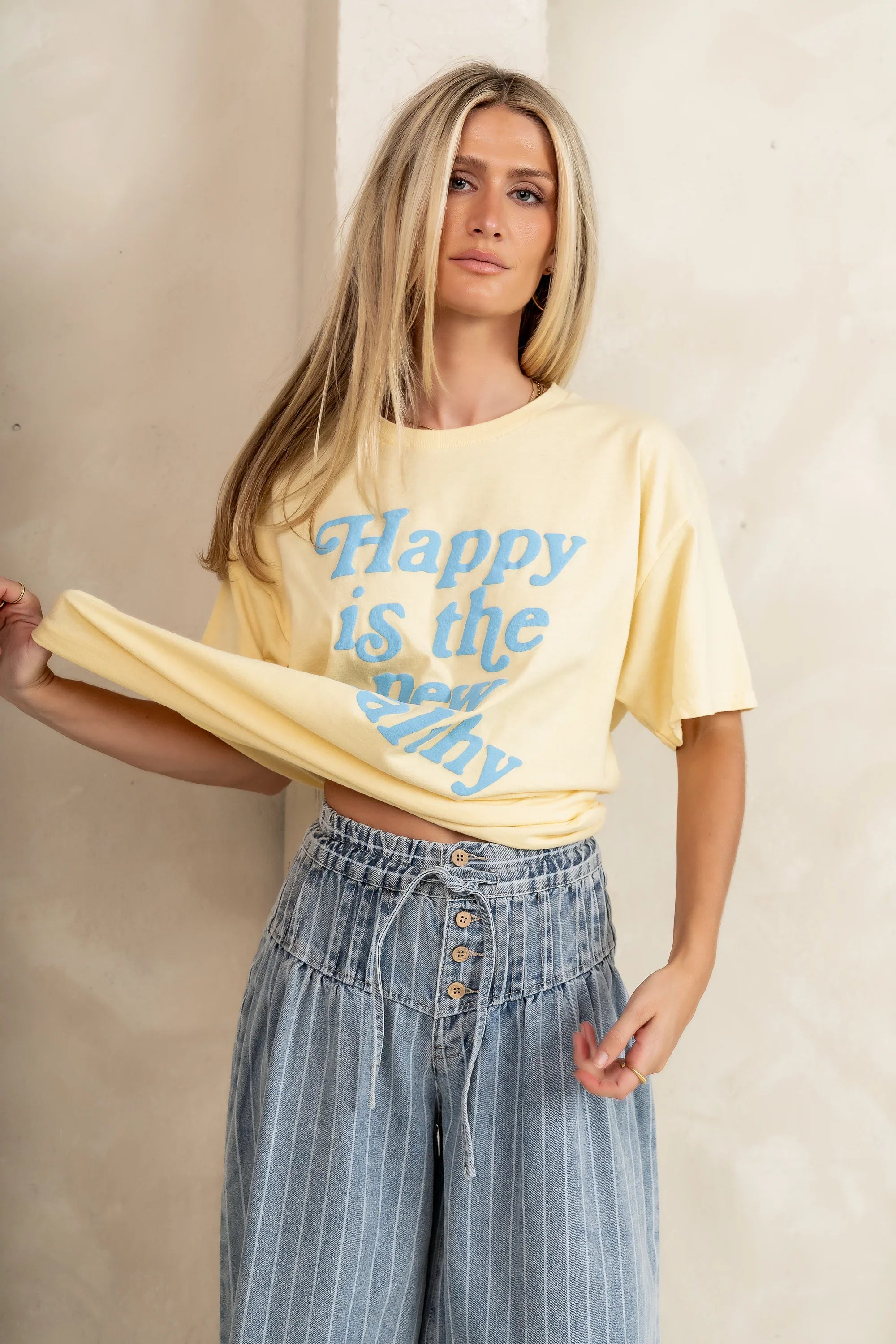 Happy Is The New Wealthy Graphic Tee