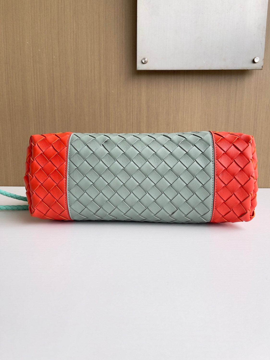 Bottega Veneta Women's Fashion Classic Color-Block Leather Handwoven Tote Bag Bags #79177