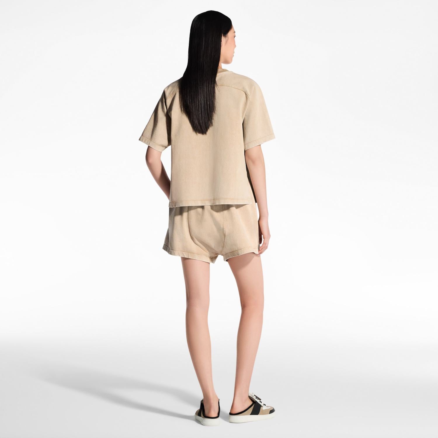 Louis Vuitton Vintage Effect T-shirt Shorts #317096