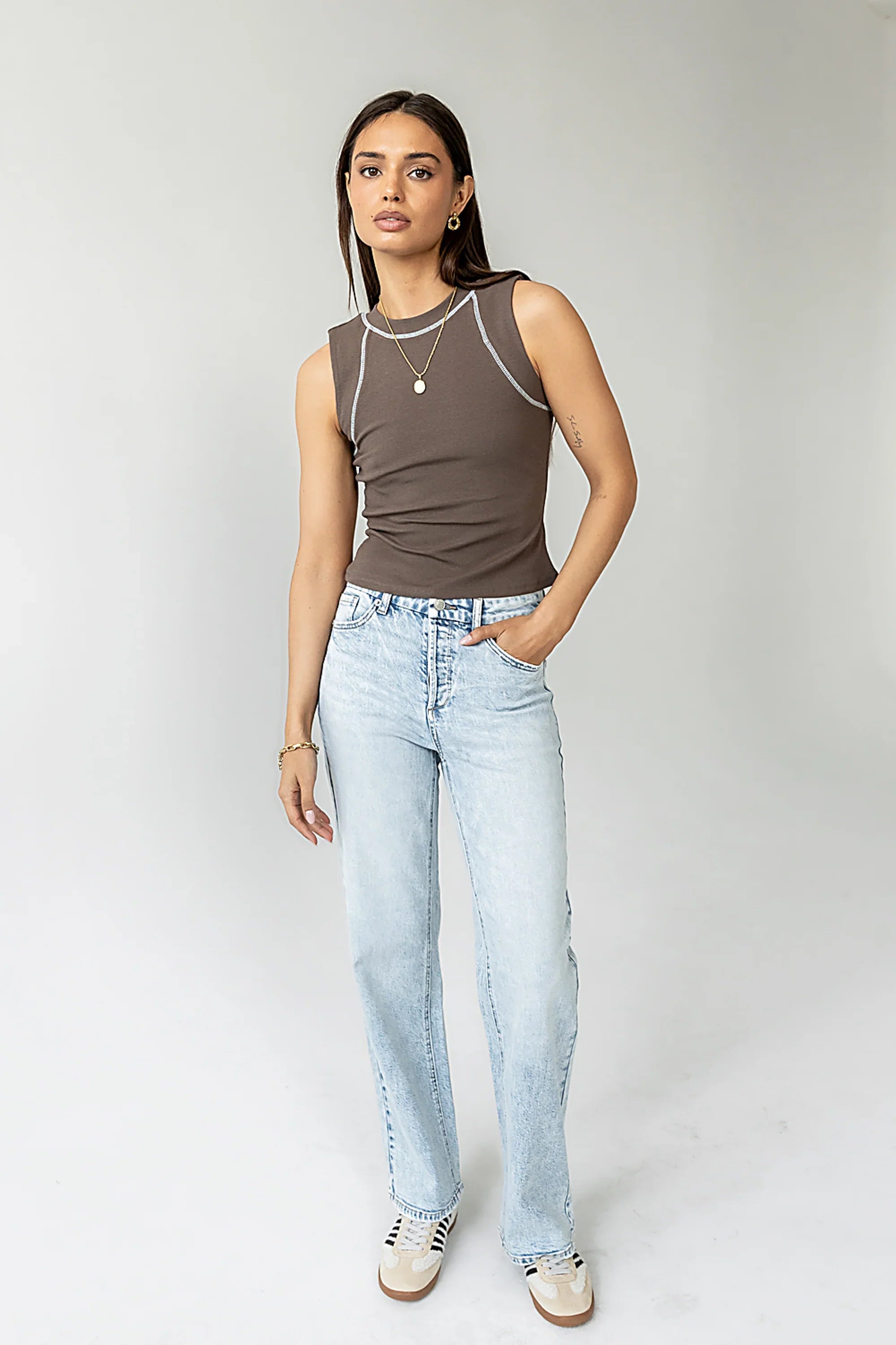 Emely Contrast Tank Top