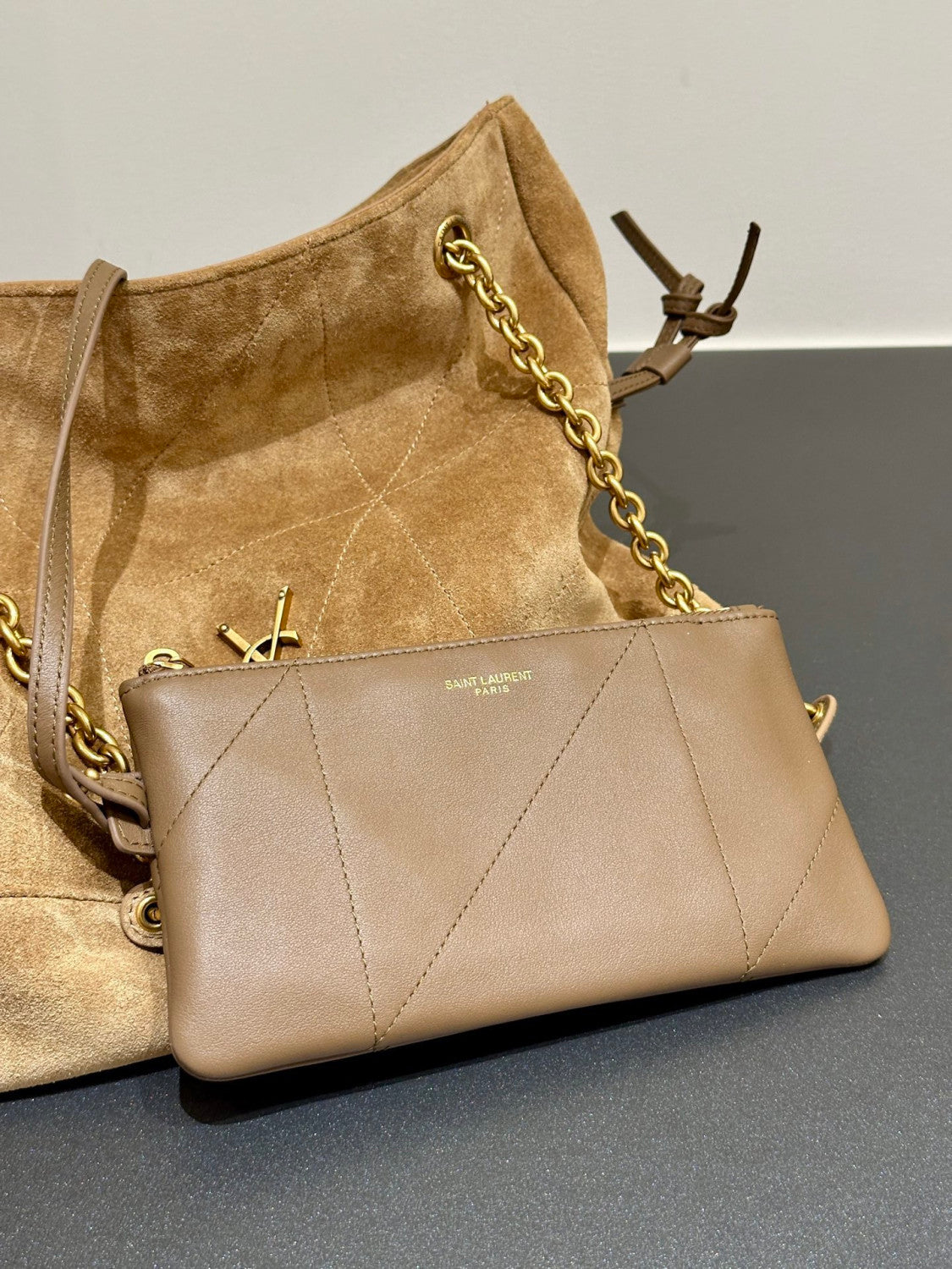 Small Jamie Shopping Lambskin Bordeaux Saint Laurent #334473