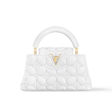 Louis Vuitton Capucines East-West Women's Monogram Logo Solid Color Leather Shoulder Crossbody Tote Bag Bags #75155