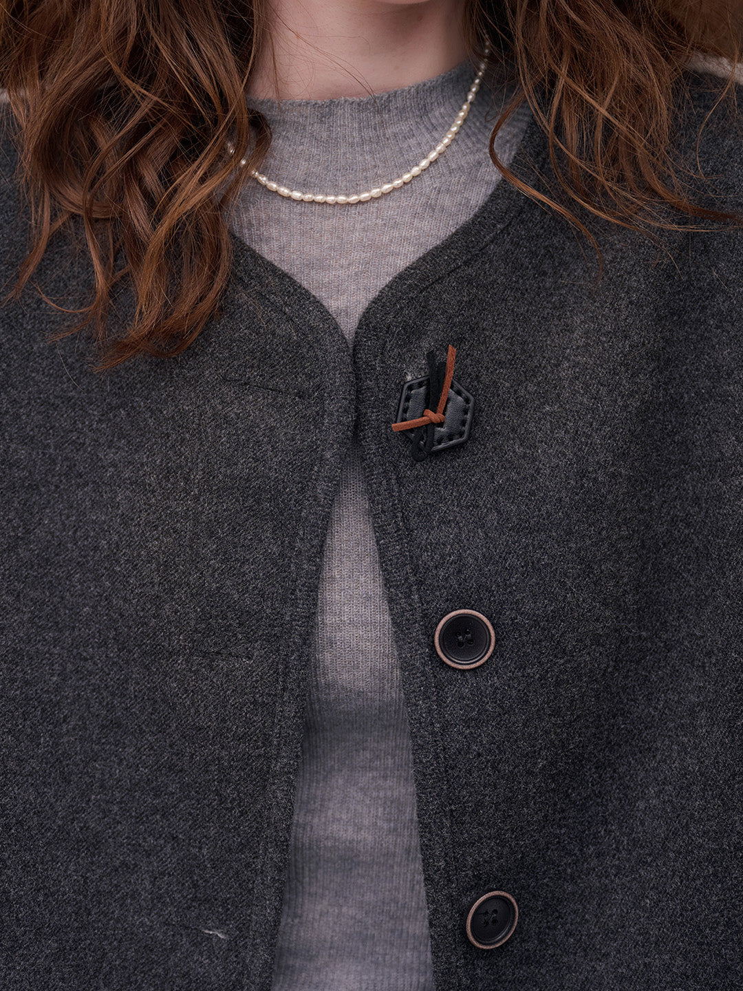 Aileen Round Neck Silhouette Coat (with Hat/Bag)