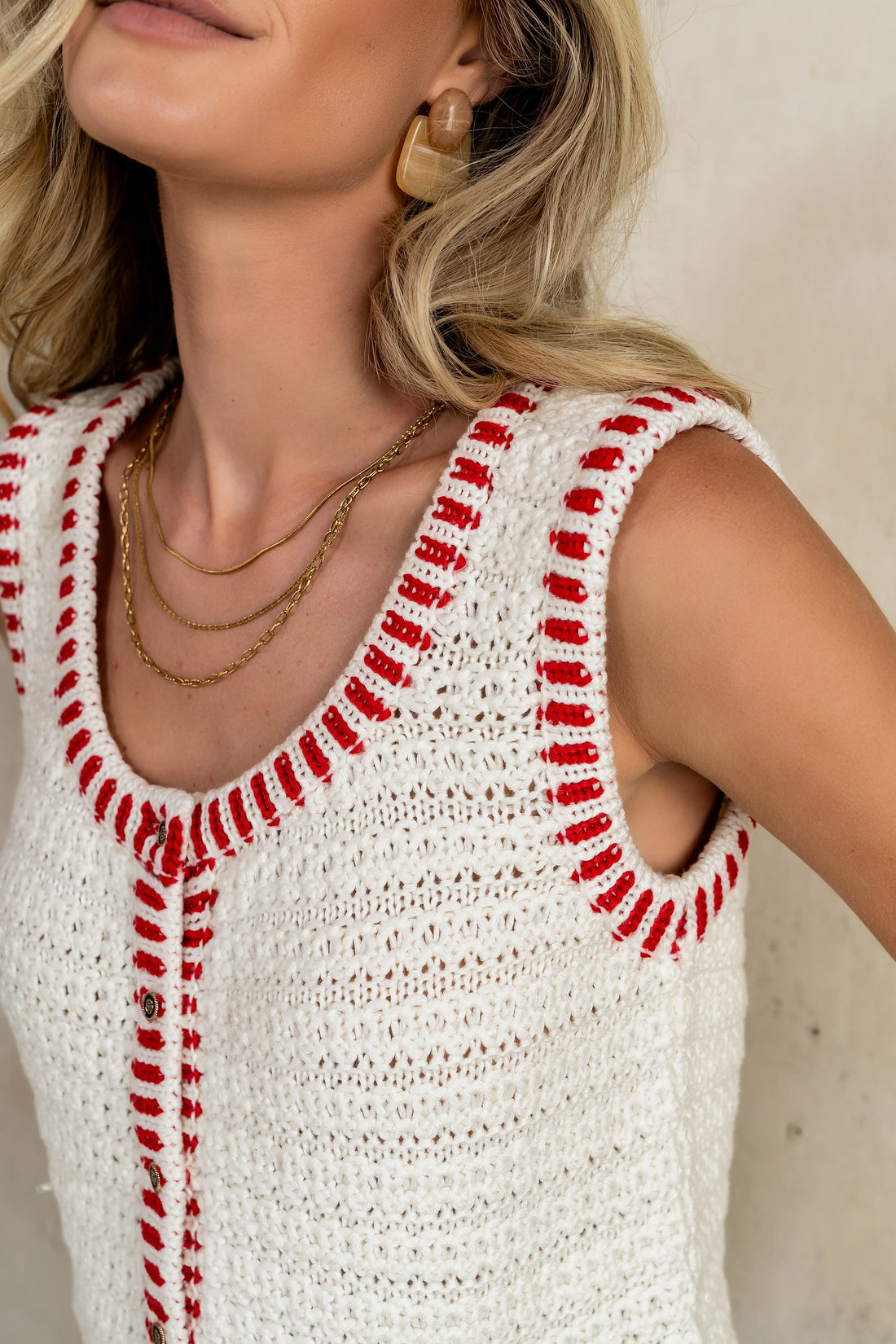 Malia Knit Tank in Ivory