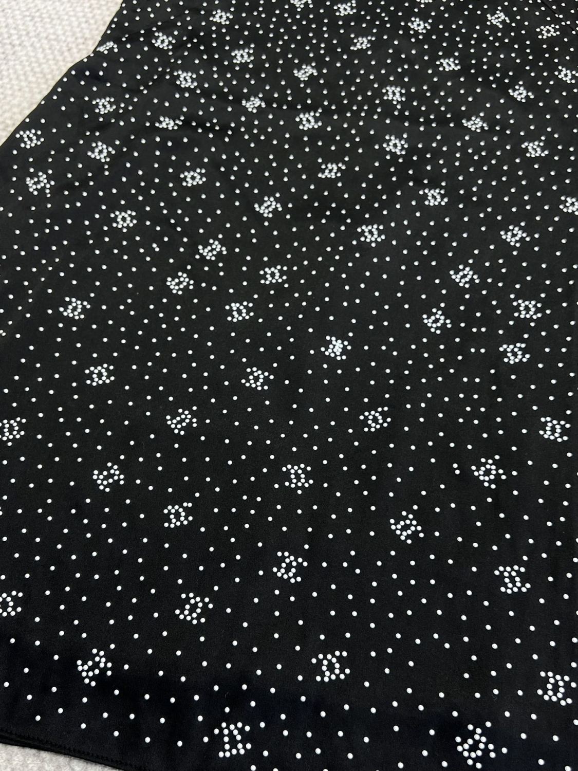 Chanel Women's Summer Fashion Casual Logo Print Round Neck Sleeveless Silk Dress #78287