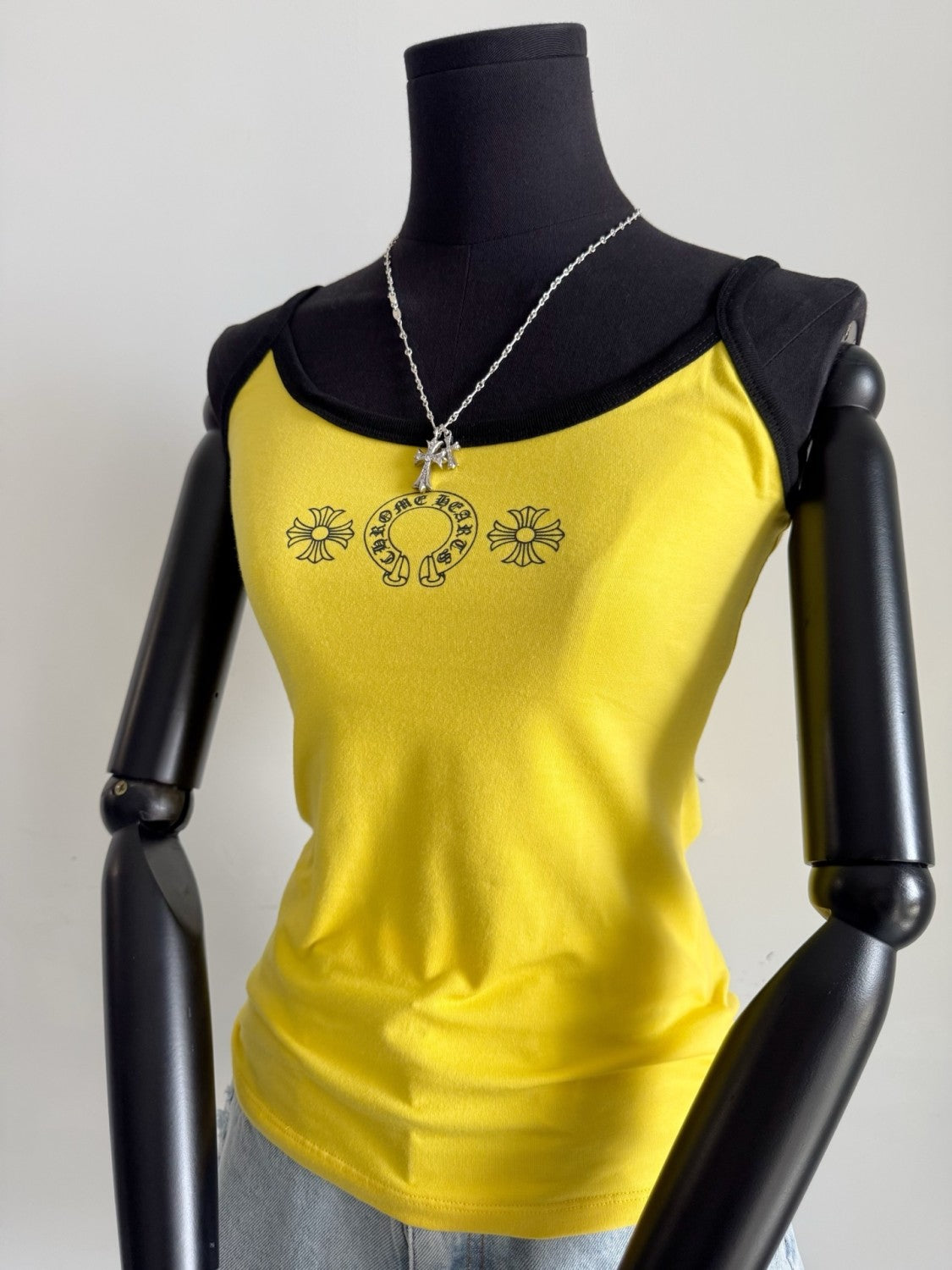 Chrome Hearts Women's Summer Fashion Casual Solid Color Logo Pattern Printed Pullover Tank Top Vest #78336