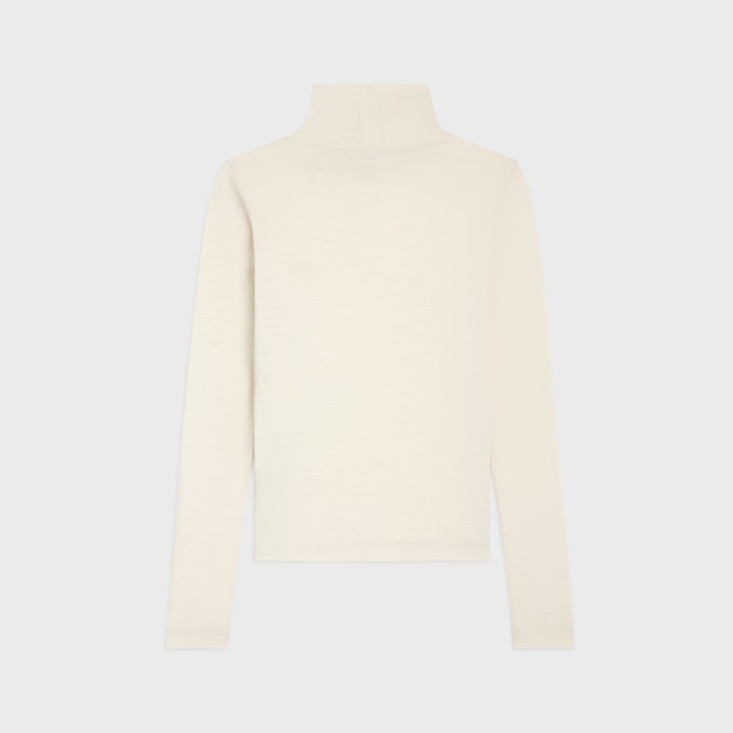 Celine Women's Fall/Winter Fashion Casual High Neck Long Sleeve Logo Mini Label Solid Color Wool Base Layer Sweater #79263