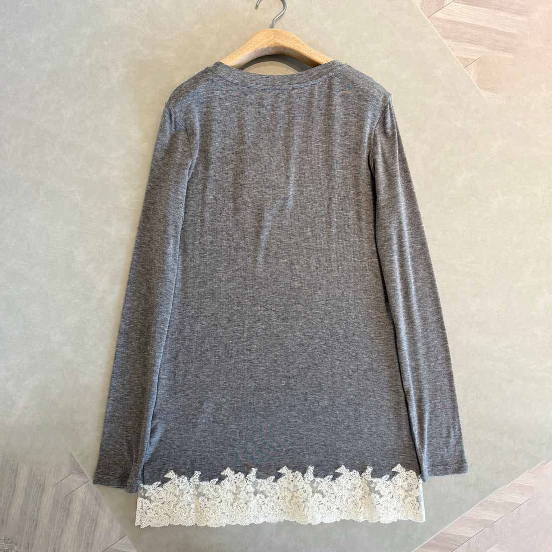 MiuMiu Women's Spring/Fall Fashion Casual Crew Neck Long Sleeve Lace Dress #79312