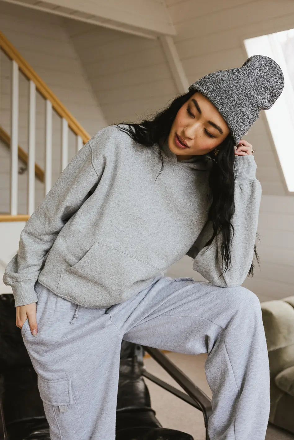 Anahi Hoodie in Grey