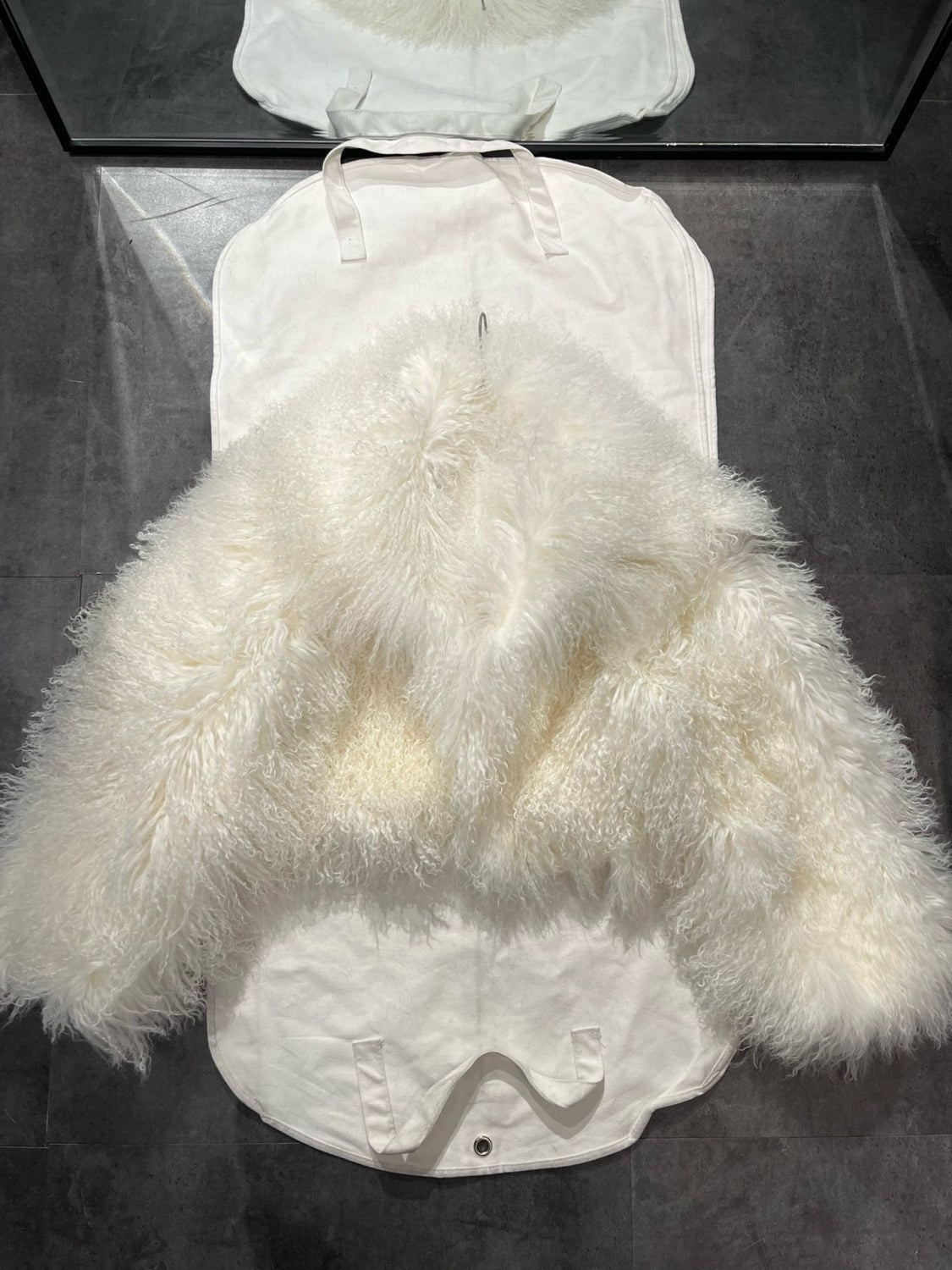 Beach Sheepskin Solid Color Fluffy Casual Long-Sleeved Fur #171746
