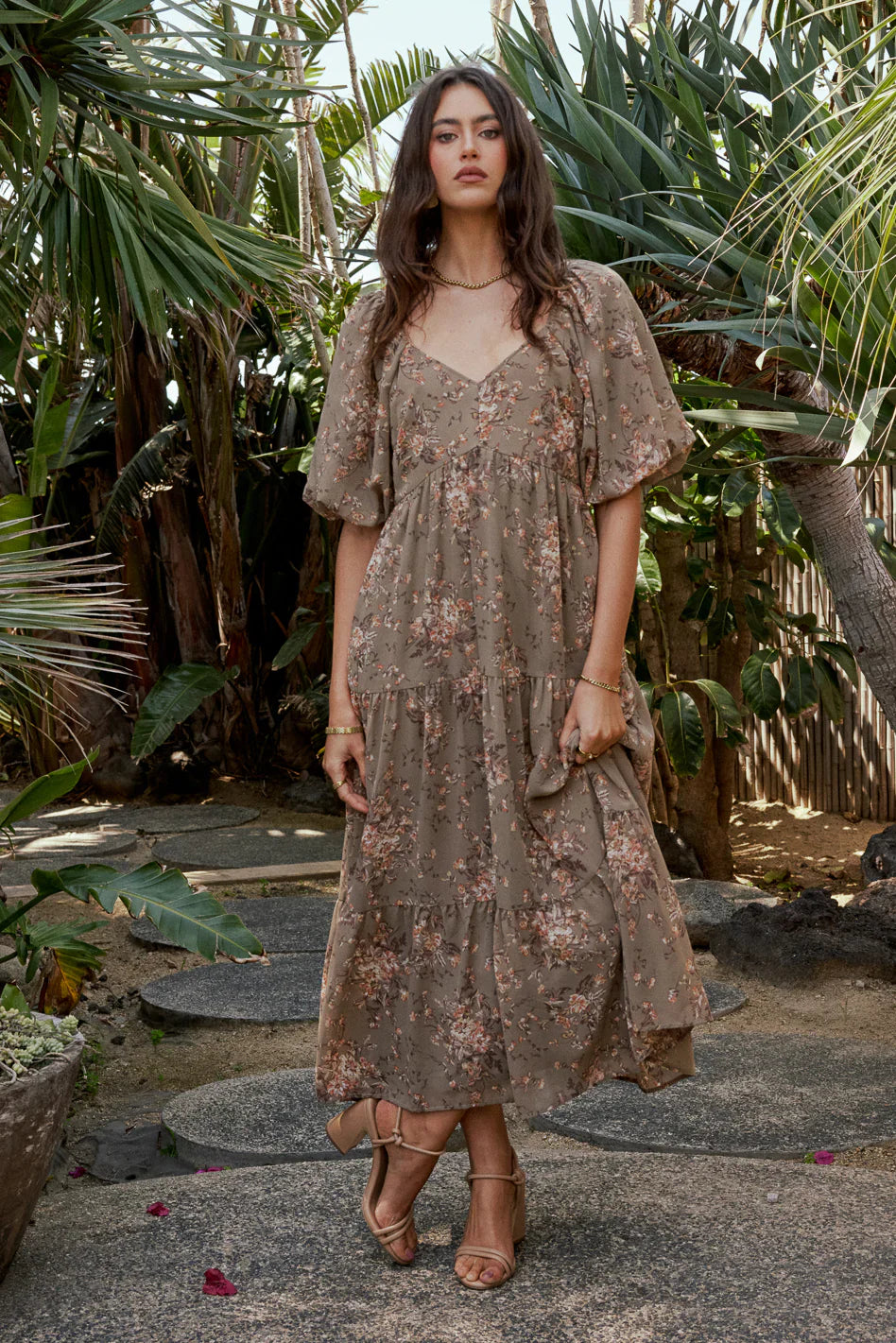 Maribel Dress in Olive