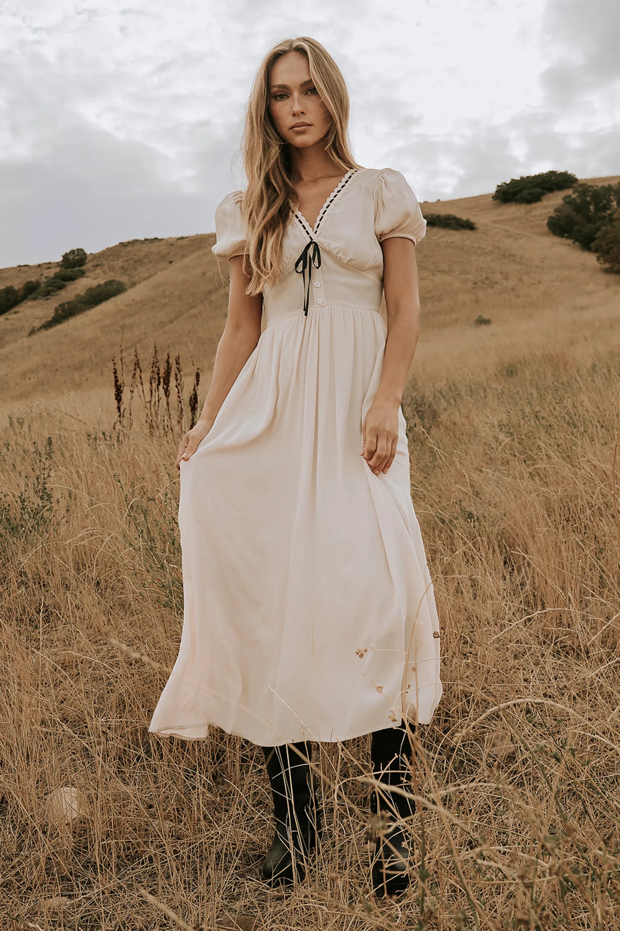 Kaydence Maxi Dress in Cream