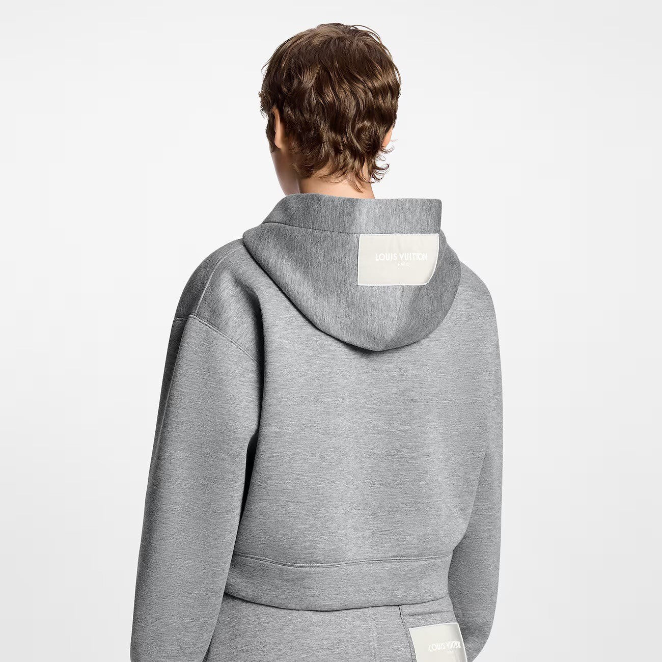 Louis Vuitton Fall/Winter Cropped Monogram Scarf Hoodie #332734