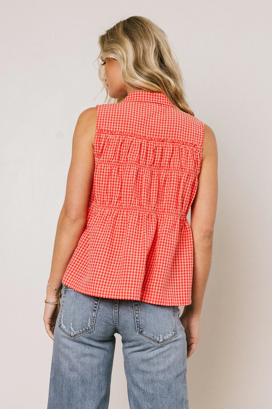 Lea Gingham Blouse