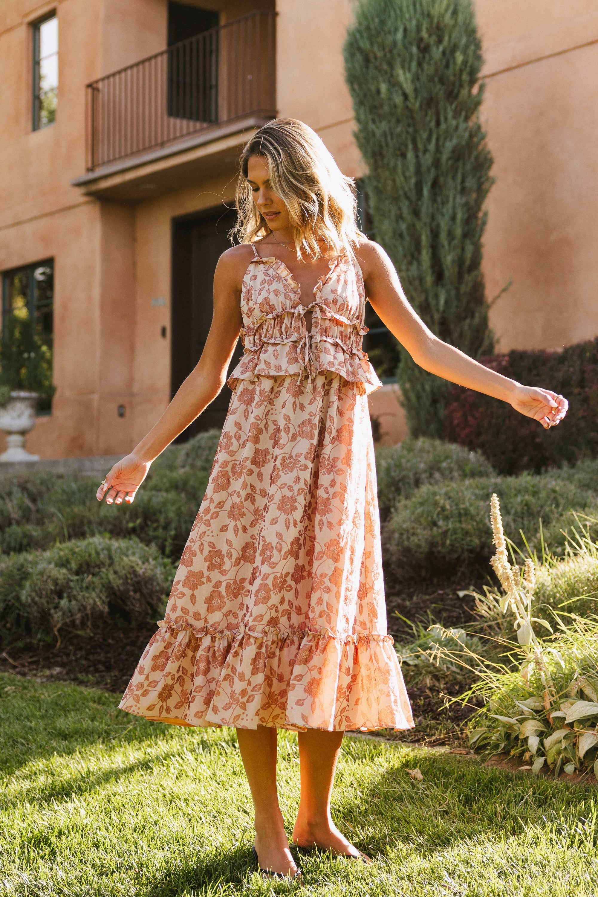 Francis Floral Midi Dress