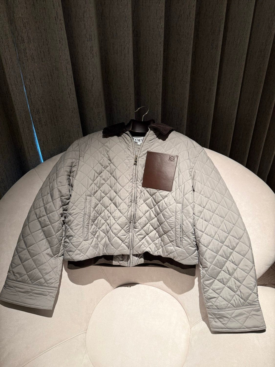 Loewe Short Jacket in Technical Fabric Grey #335510