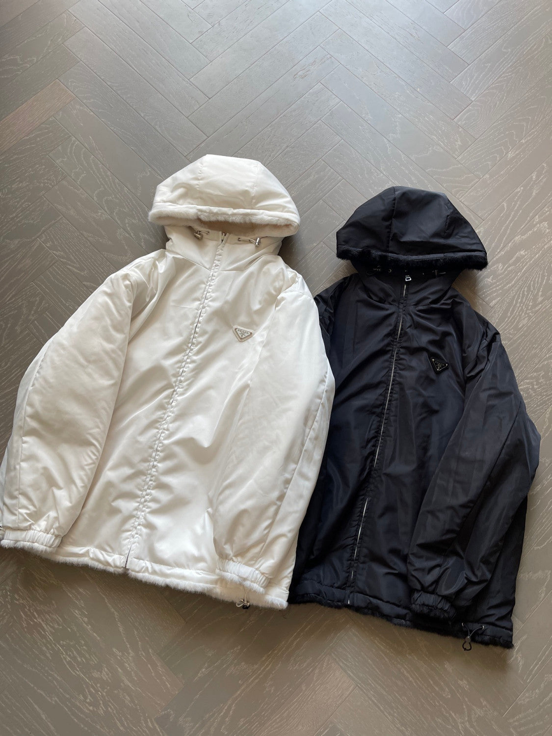 Prada White Reversible Aspen Jacket #336216