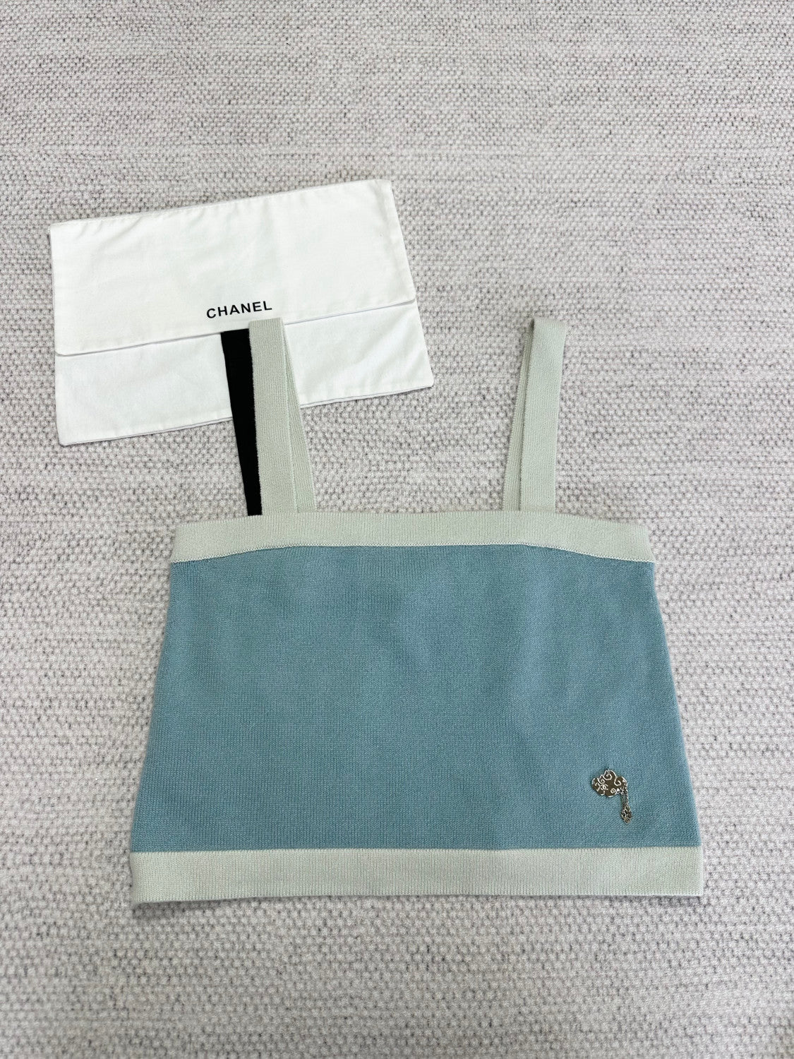 Chanel Women's Cashmere Knitted Suspender Belt #321112