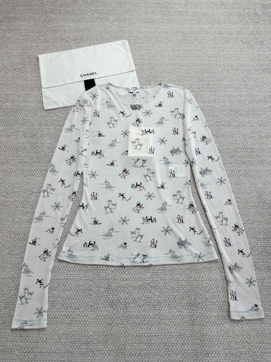 Chanel 25N Ski Crew Neck Bottoming Shirt #333932