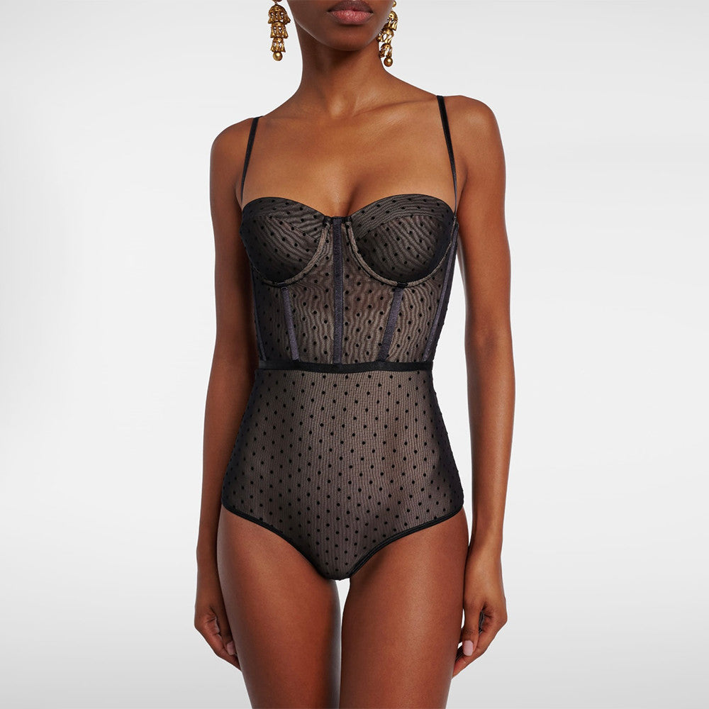 Zimmermann Dot Bodysuit Black #336152