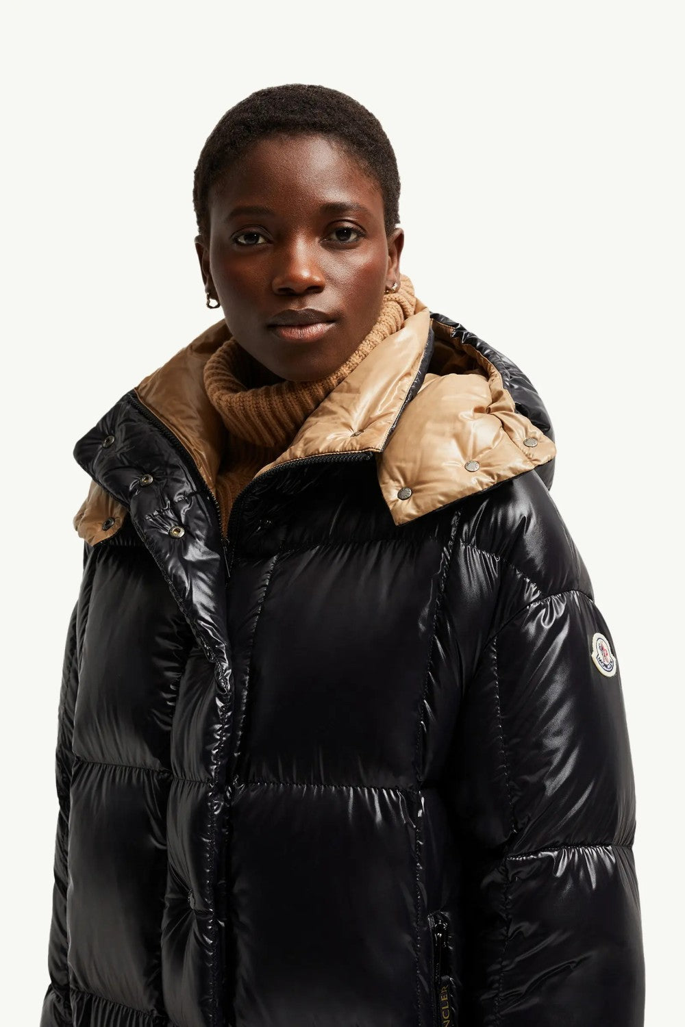 Moncler Parnaiba Men's And Women's Winter Fashion Casual Solid Color Nylon White Goose Down Hooded Long Down Jacket #78769