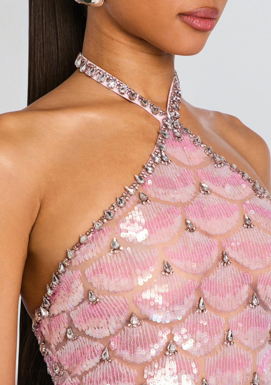 Ninette Sequin Embroidered Mini Dress
