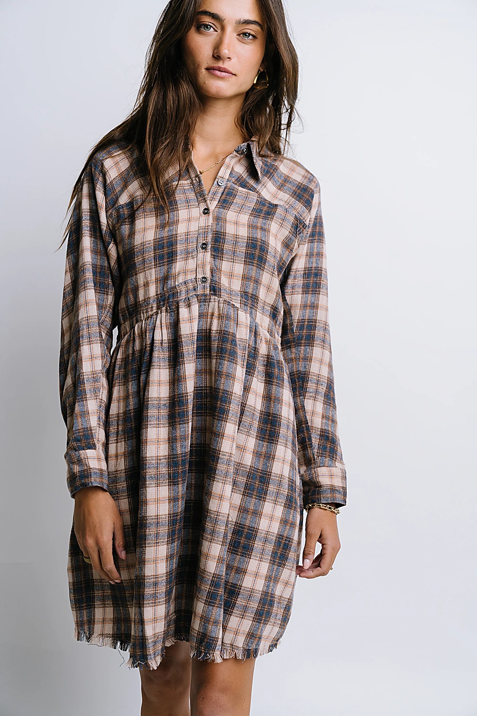 Karrie Plaid Mini Dress