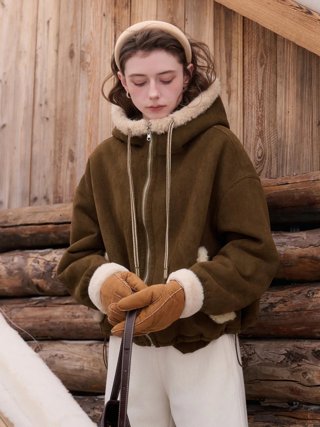 Emberlynn Shearling Short Coat