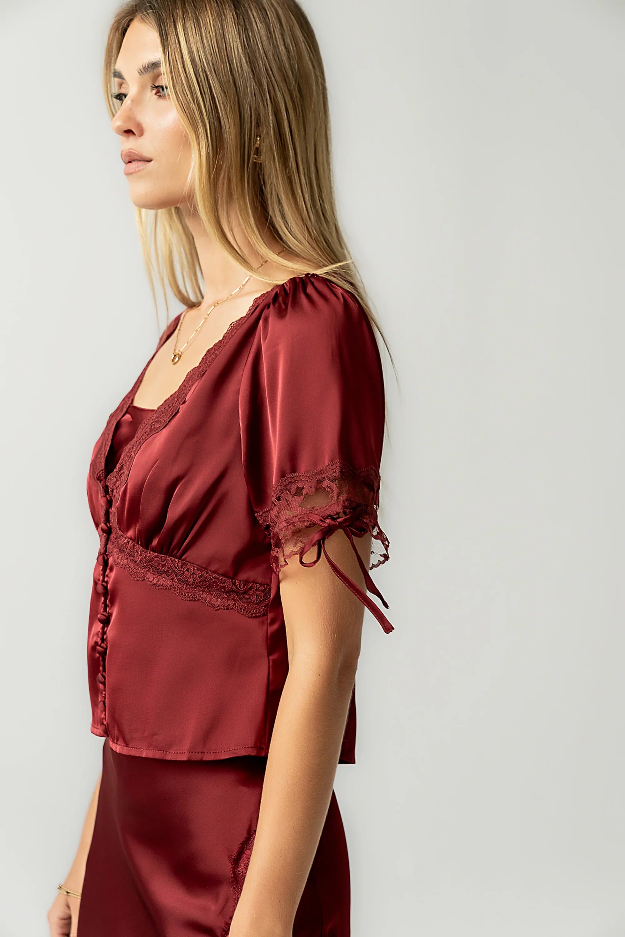 Hatton Lace Trim Blouse