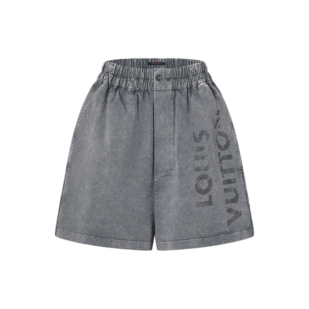 Louis Vuitton Vintage Effect T-shirt Shorts #317096