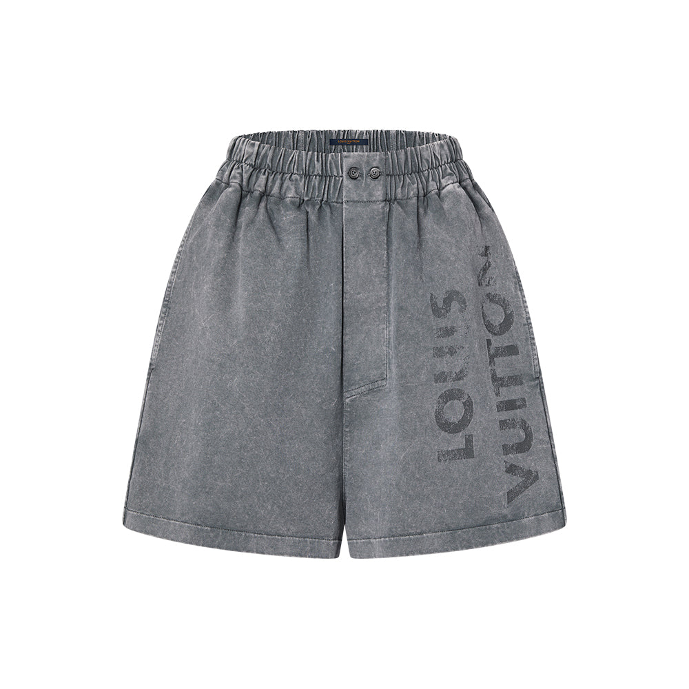Louis Vuitton Vintage Effect T-shirt Shorts #317096