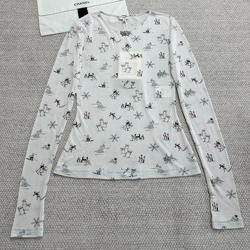 Chanel 25N Ski Crew Neck Bottoming Shirt #333932