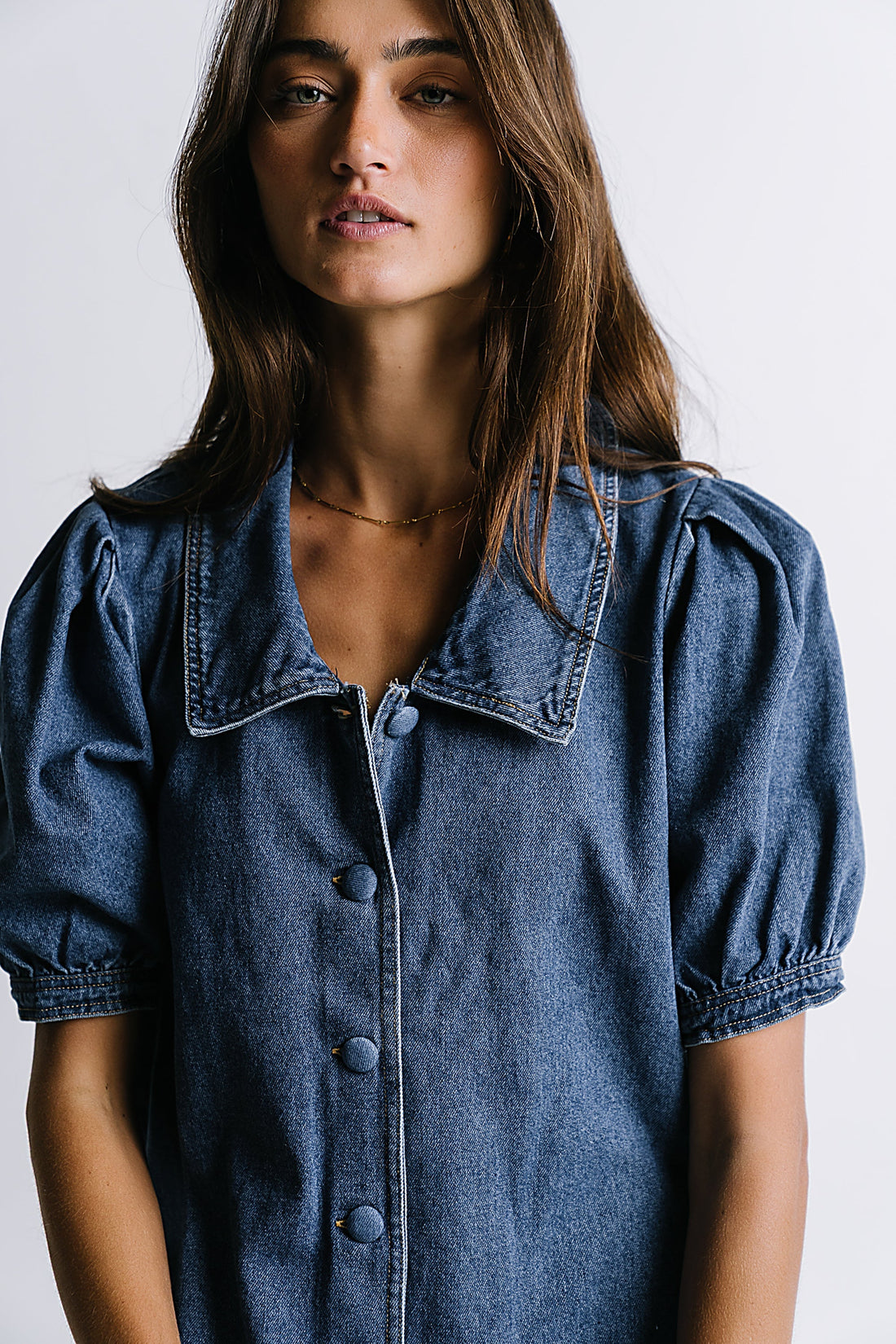 Lola Denim Baby Doll Dress