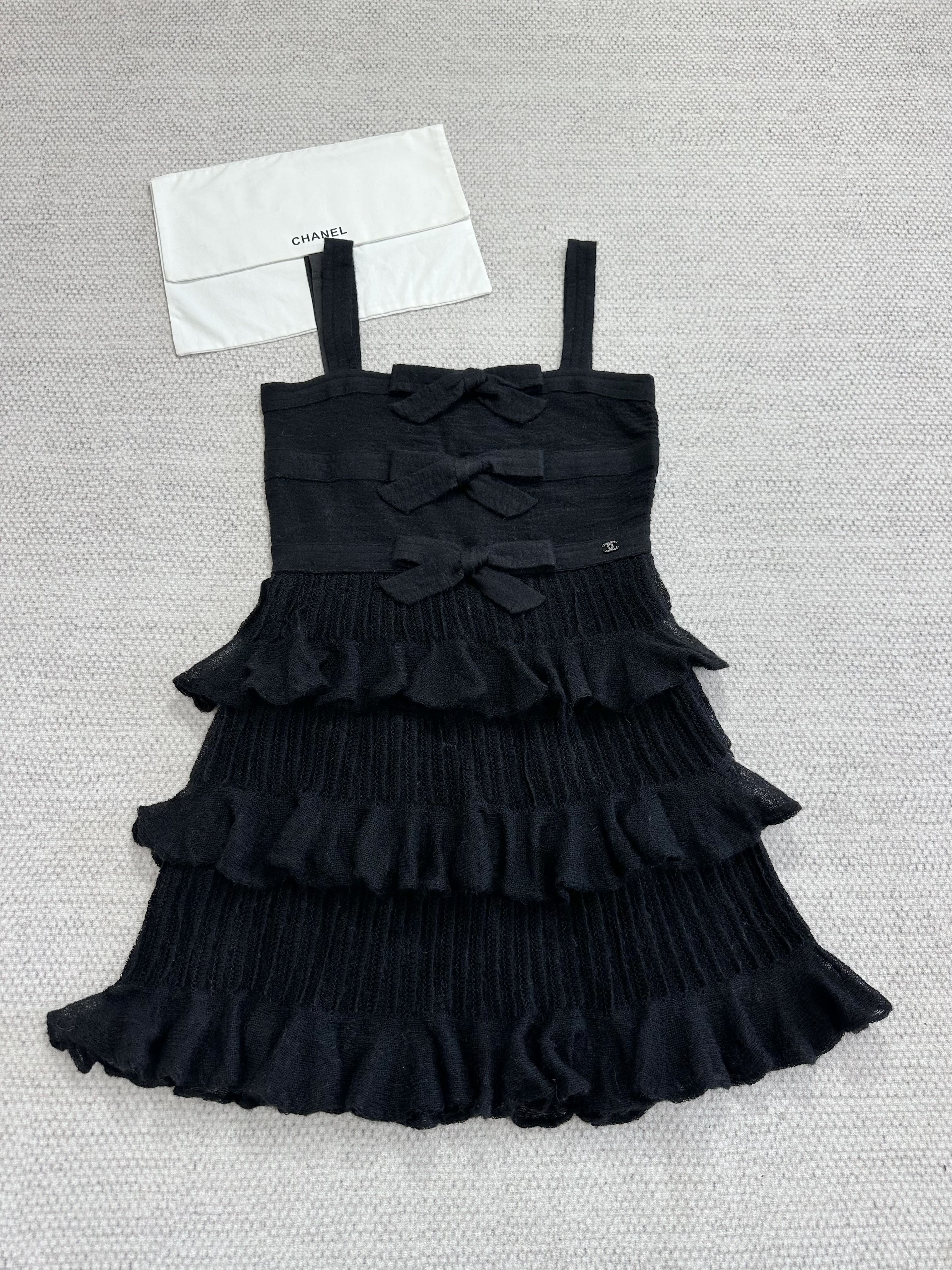 Chanel Dress Mohair and Silk Light Pink #337221